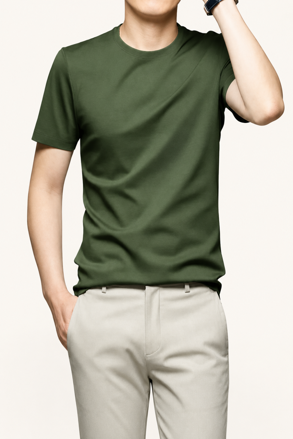Suave アイスシルク クルーネックTシャツ