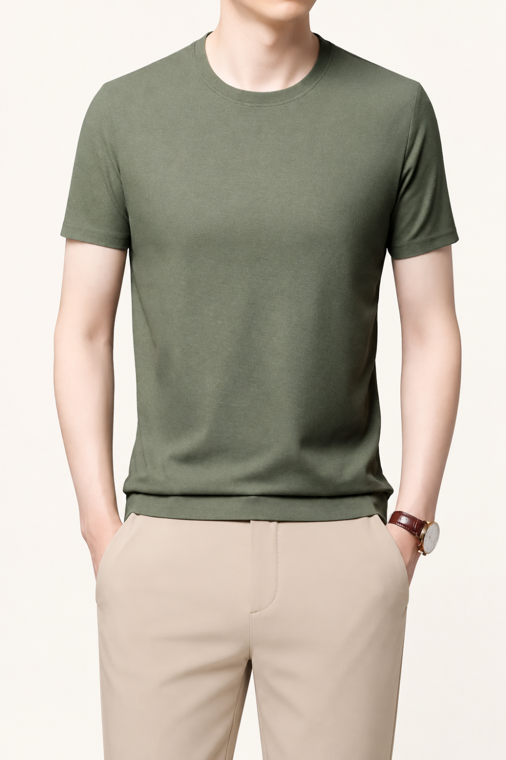 Seda アイスシルク クルーネックTシャツ
