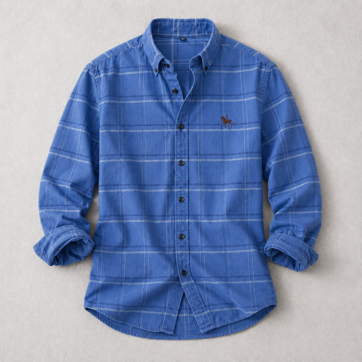 Harrington – クラシック チェック コットン ボタンダウンシャツ