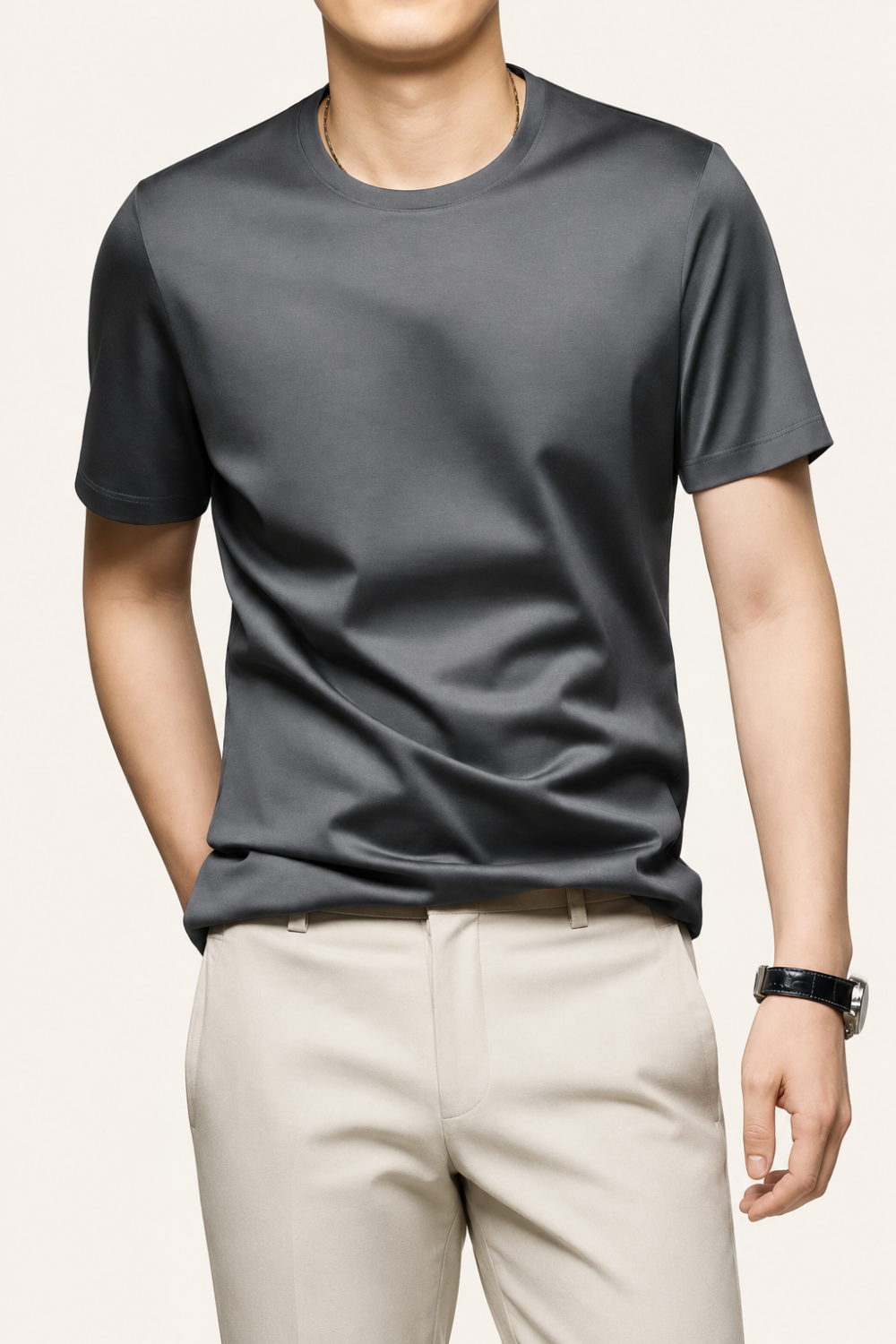 Suave アイスシルク クルーネックTシャツ