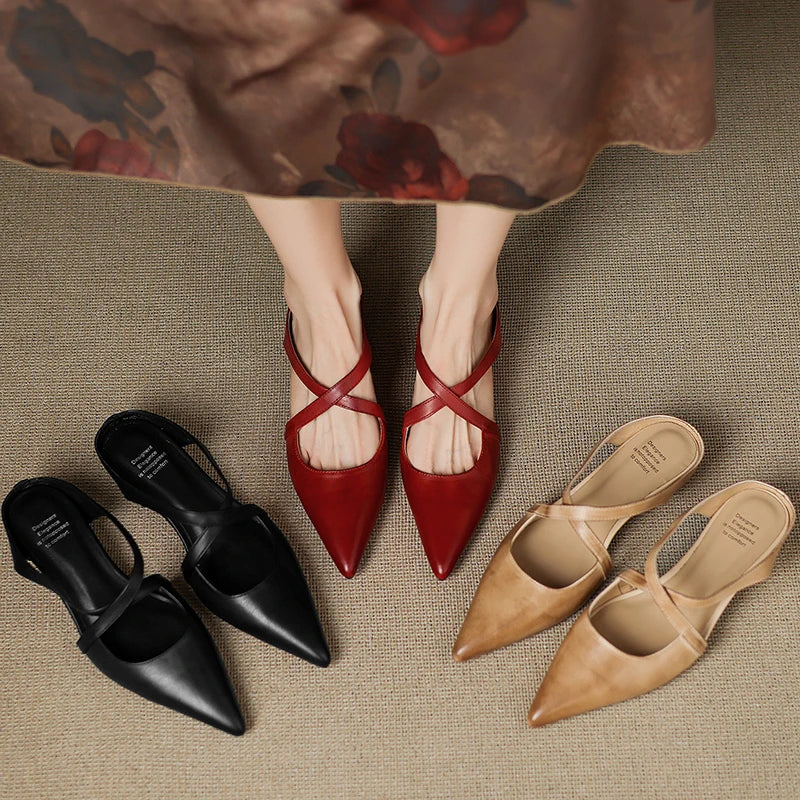 Aluna 本革ミュール