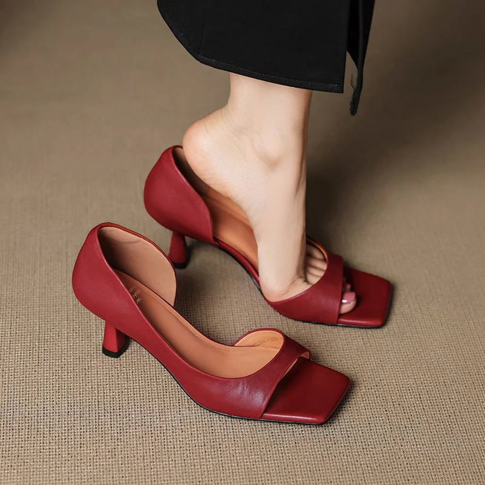 Valenti レザー ヒール