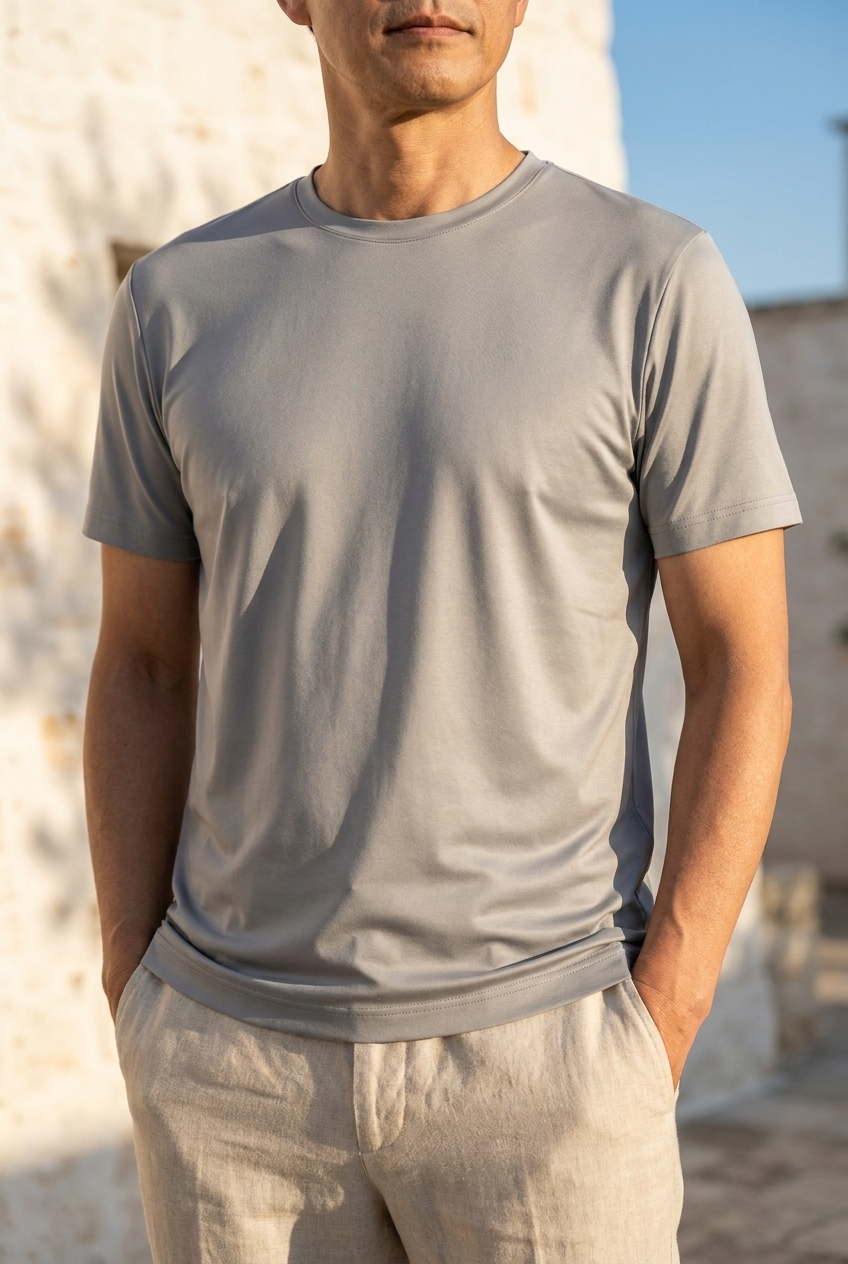 Suave アイスシルク クルーネックTシャツ
