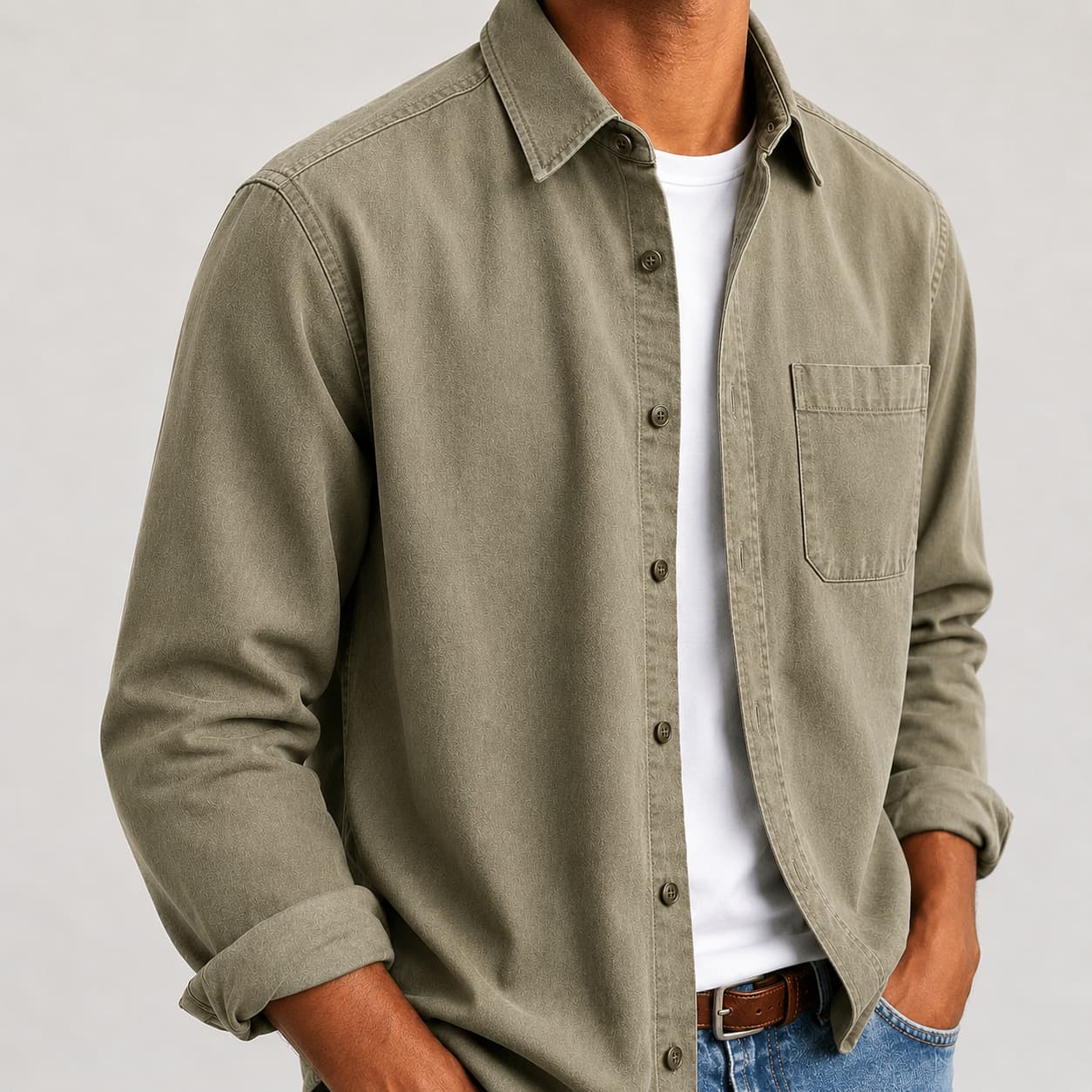 Spencer クラシック オーガニックコットンシャツ
