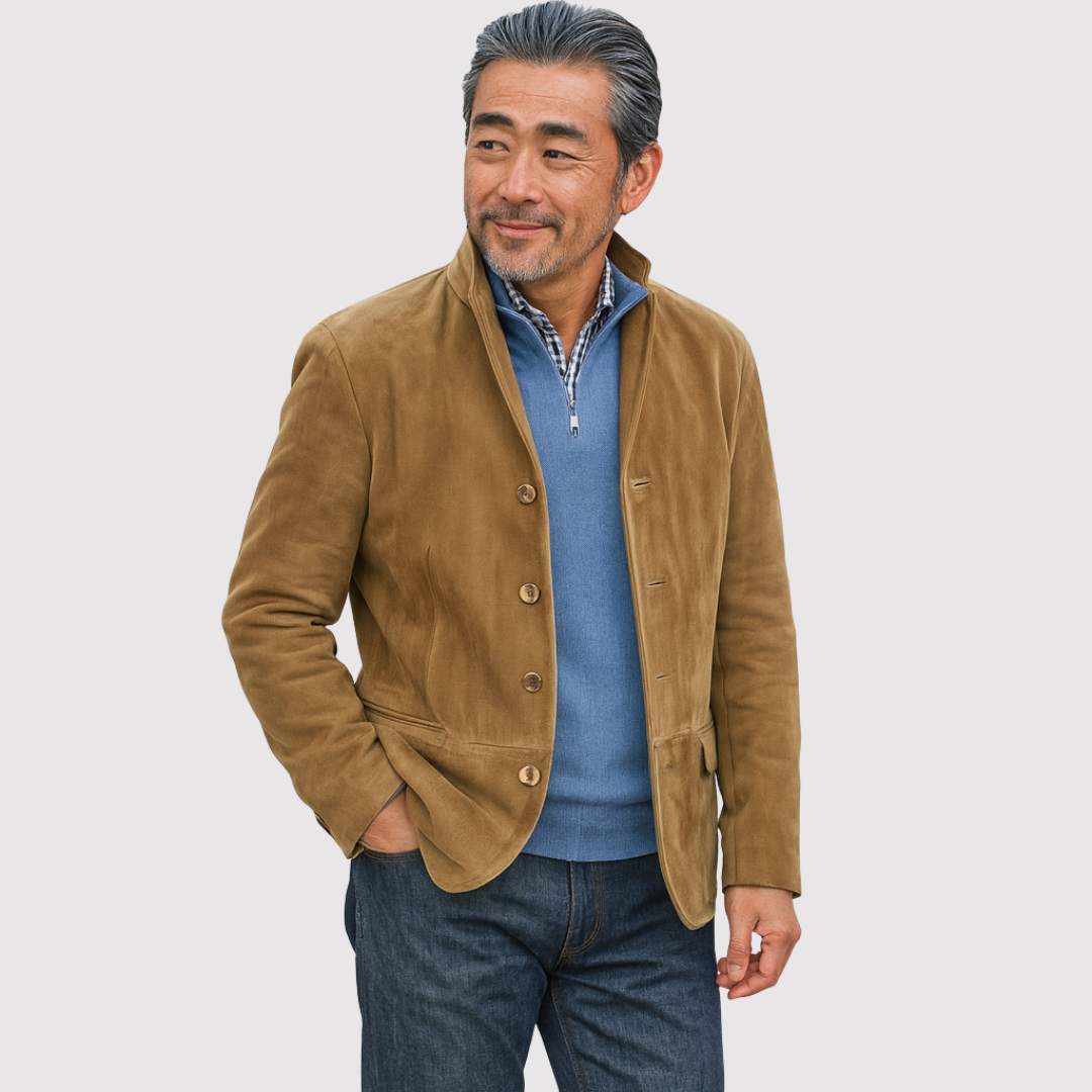JIAN | シックなヴィーガンスエードジャケット