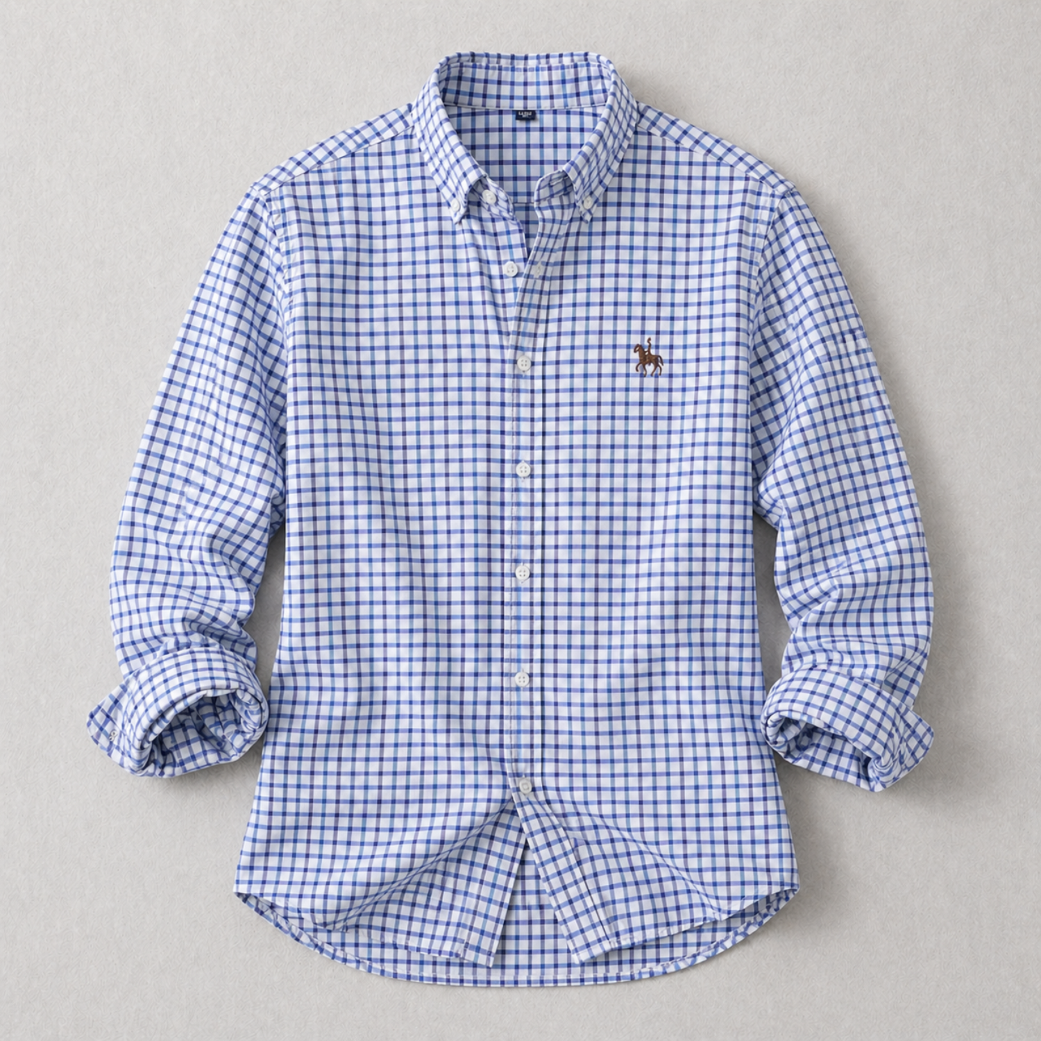 Harrington – クラシック チェック コットン ボタンダウンシャツ