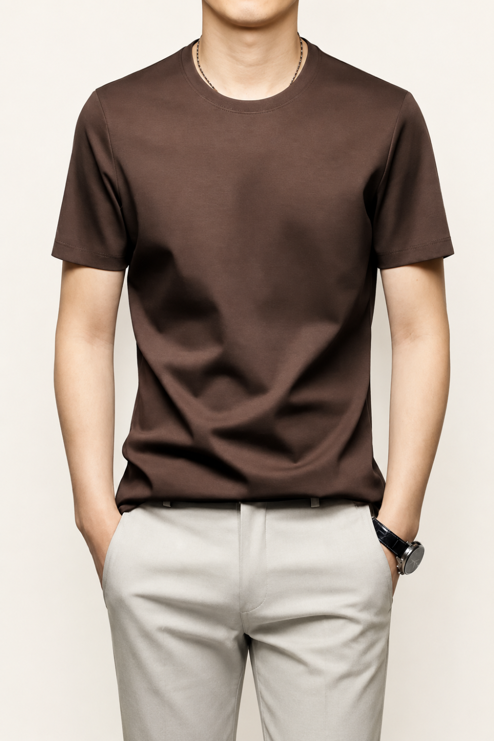 Suave アイスシルク クルーネックTシャツ