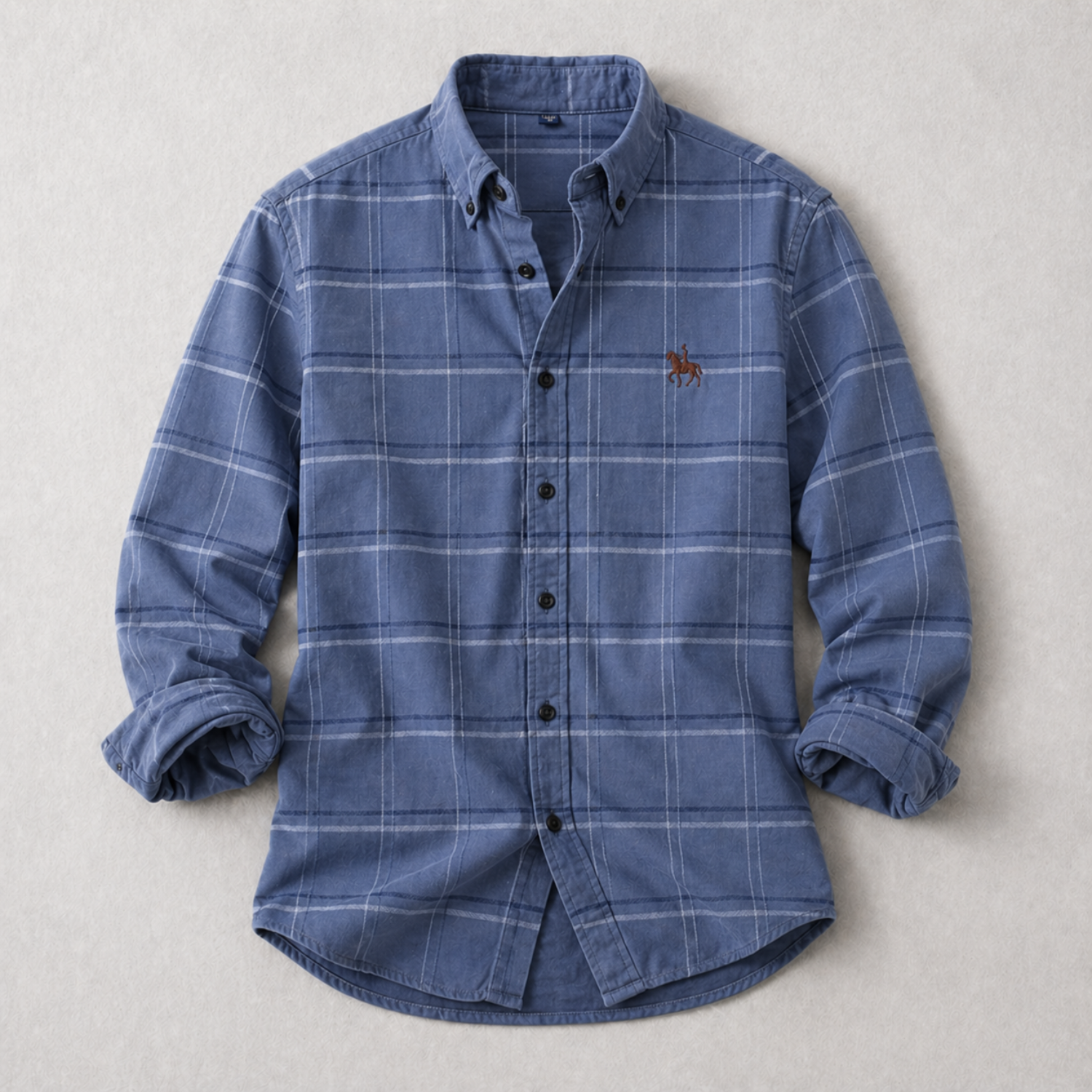 Harrington – クラシック チェック コットン ボタンダウンシャツ
