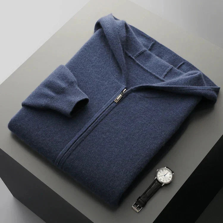 Caruso カシミヤジップフーディー