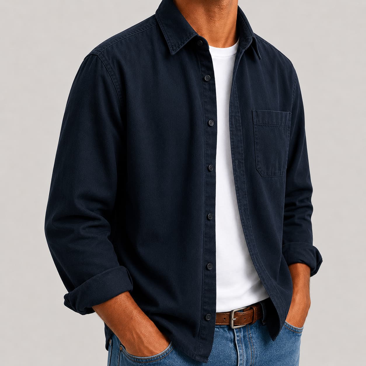 Spencer クラシック オーガニックコットンシャツ