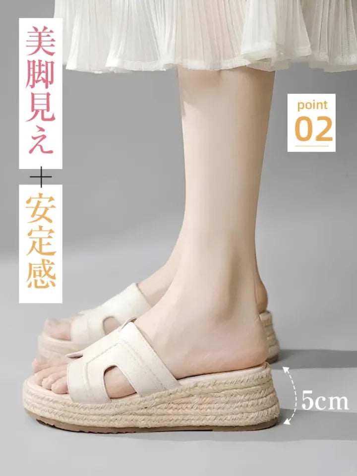 AYAME リゾートウェッジミュール｜超軽量・幅広設計で歩きやすい