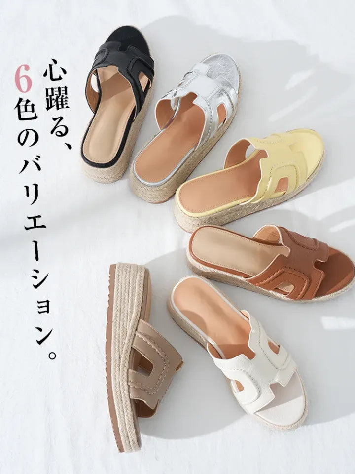 AYAME リゾートウェッジミュール｜超軽量・幅広設計で歩きやすい