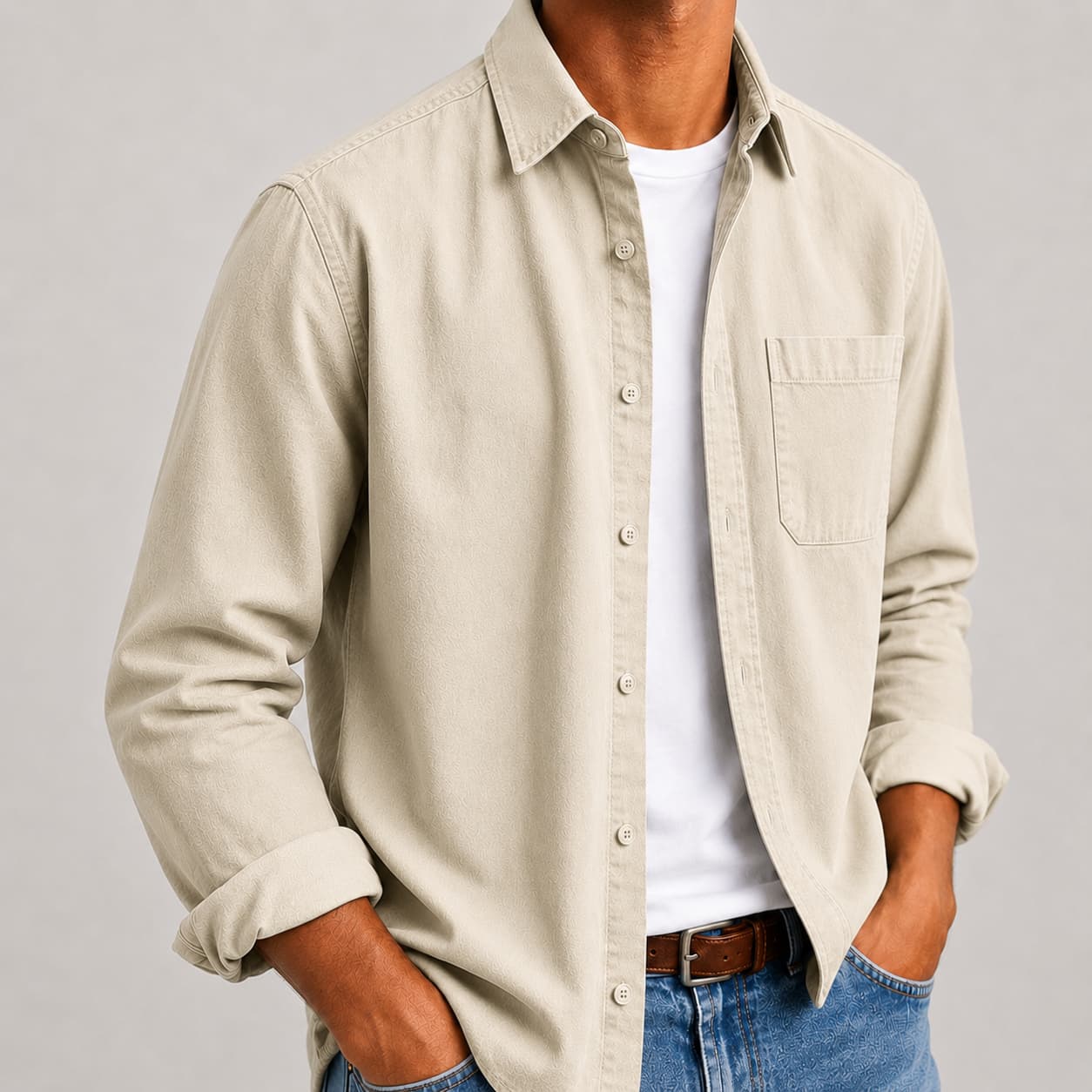 Spencer クラシック オーガニックコットンシャツ
